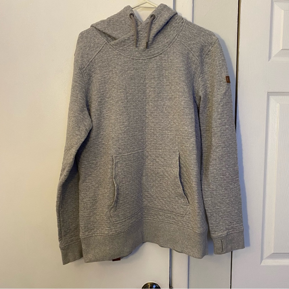 Roxy gray waffle knit sweatshirt, size XL